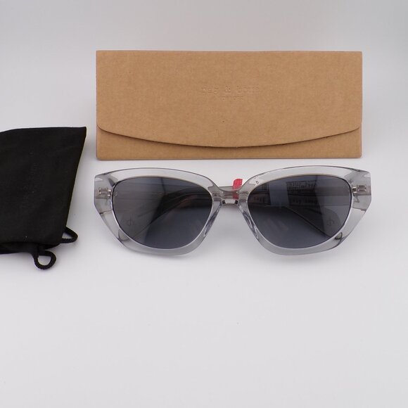 Rag & Bone Transparent Semi-Cat Eye Shades, Metal Accent Gradient 54mm 1055S main image 7